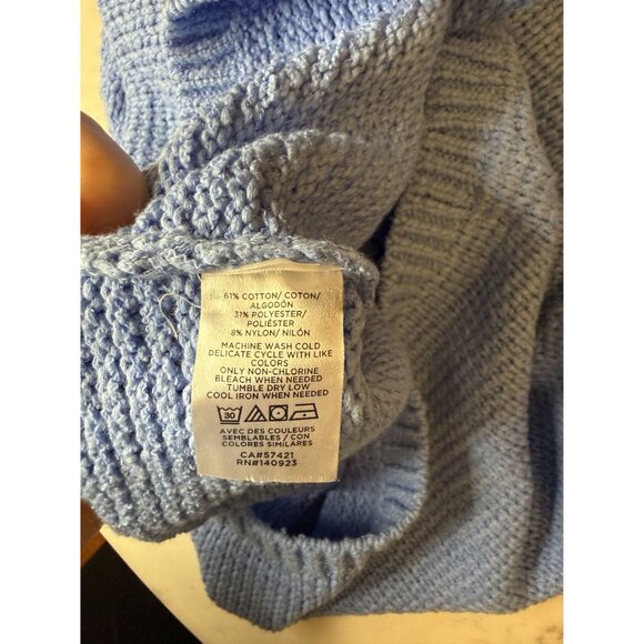 NWT Lou & Grey Blue Sweater Balloon Sleeves Women's Size M Medium [jb] - Picture 4 of 4